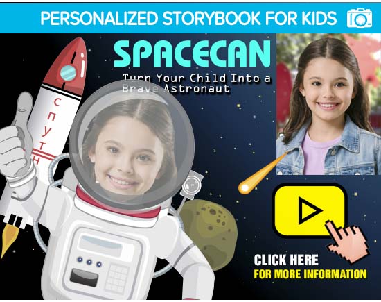 Personalized space adventure video story for girls � child astronaut in space